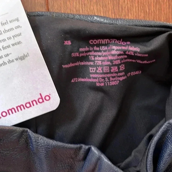 NWT Commando Faux Leather Leggings Navy - Picture 5 of 8